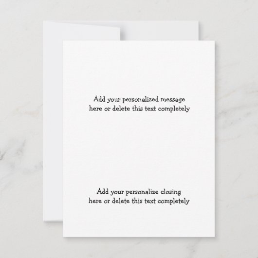 12pcフォトカスタム「モック」パズル垂直招待状 招待状 (裏面)