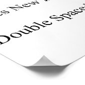 12pt Times New Roman Double Spaced  ポスター (角)