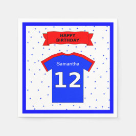 12th誕生日パーティー名前をカスタムする スタンダードカクテルナプキン