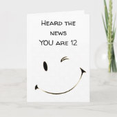 **12th***誕生日A 素晴らし KID カード (正面)