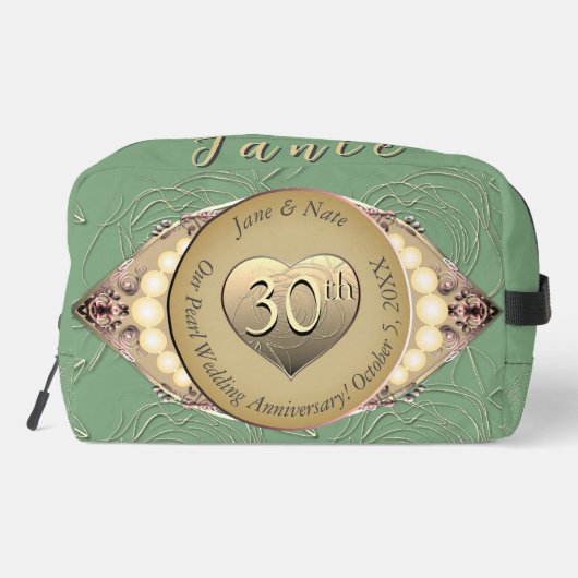 12th/30thパールアニバーサリープリントカットソーバッグ ドップキット (裏面)