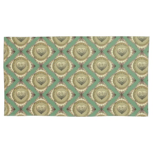 12th/30thパール周年記念ピローケース 枕カバー (正面左)