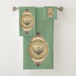 12th&30th真珠周年記念タオル バスタオルセット