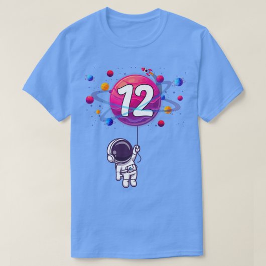12th Birthday 12 Years Old Birthday Boy Gift Astro Tシャツ (デザイン正面)
