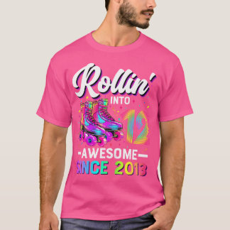 12Th Birthday Girl 12 Year Old Roller Skate Skatin Tシャツ