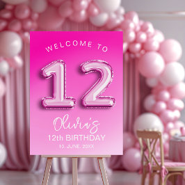 12th Birthday Girl Party – Pink Balloon Theme