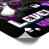 12th Birthday Girls Level 12 Unlocked 12 Years Old ポスター (角)