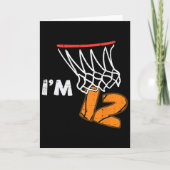 12th Birthday Sketll Im 12 Twelve Year Old Bday Bo カード (正面)