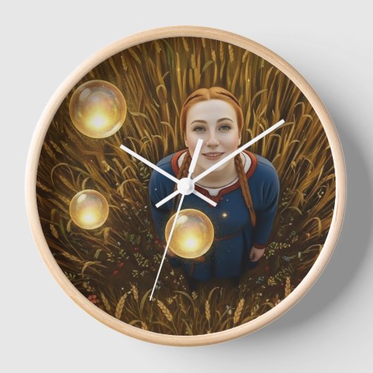 12th Century Light Orb 壁時計 (正面)