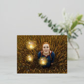 12th Century Light Orb 箔シーズンポストカード (立ち正面)