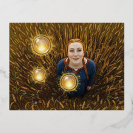 12th Century Light Orb 箔シーズンポストカード