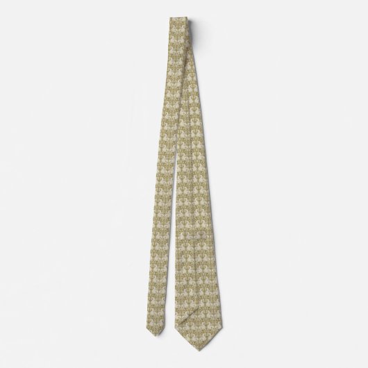 12th-Century Medieval Horses Neck Tie ネクタイ (裏面)