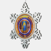 12th Combat Aviation Brigade  スノーフレークピューターオーナメント (右)