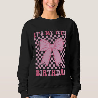 12th Coquette Themed Birthday Twelve Year Old Girl スウェットシャツ