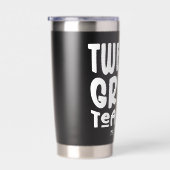 12th Grade Teacher Minimalist Text 保温保冷タンブラー (右面)