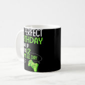 12th Perfect Birthday Boys Gaming 12 Years Old Gif コーヒーマグカップ (正面左)