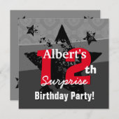 12th TWEENサプライズ誕生日チャーグランジコールC12 招待状 (正面/裏面)