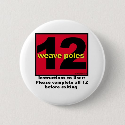12weavepoles 缶バッジ (正面)