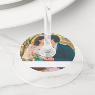 12xゲスト名タグあなたのフォトワイングラス ワイングラスタグ