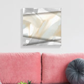 12x12インチSandy Tornado Trend抽象芸術アートベージュ キャンバスプリント (インサイチュ (リビング))