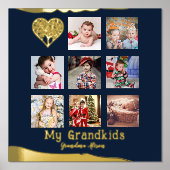 12x12フォトコラージュ実在金箔ウォールアート 箔ポスター (正面)