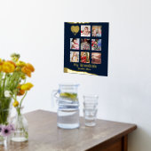 12x12フォトコラージュ実在金箔ウォールアート 箔ポスター (レイダウン (キッチン))