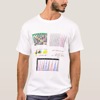 12x12マトリクスシャワーカーテン tシャツ
