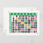 12x12行列 ポストカード (正面/裏面)