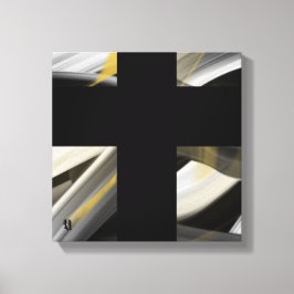 12x12" トレンド 抽象芸術 キャンバス ブラック ホワイト ゴールド
