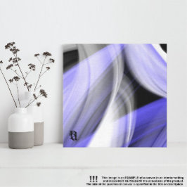 12x12" ラベンダームーントレンド抽象芸術バイオレット キャンバスプリント