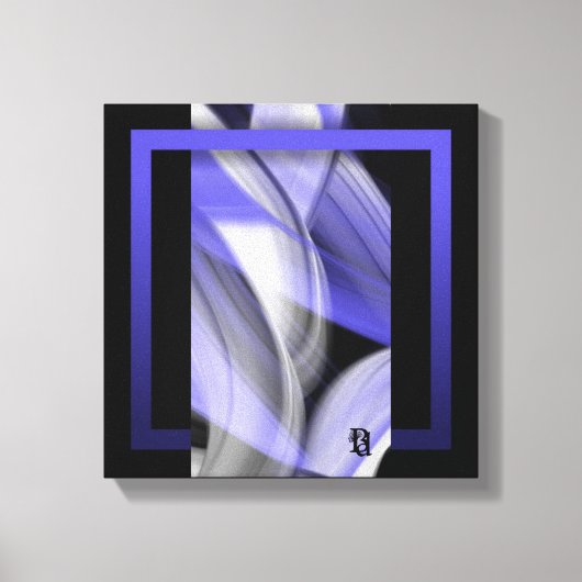 12x12" ラベンダームーン トレンド 抽象芸術 紫色 キャンバスプリント (正面)