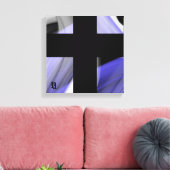 12x12" Lavender Moon Trend Abstract Art Violet キャンバスプリント (インサイチュ (リビング))