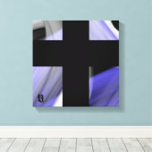 12x12" Lavender Moon Trend Abstract Art Violet キャンバスプリント (インサイチュ (ウッドフロア))