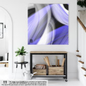 12x12" Lavender Moon Trend Abstract Art Violet キャンバスプリント
