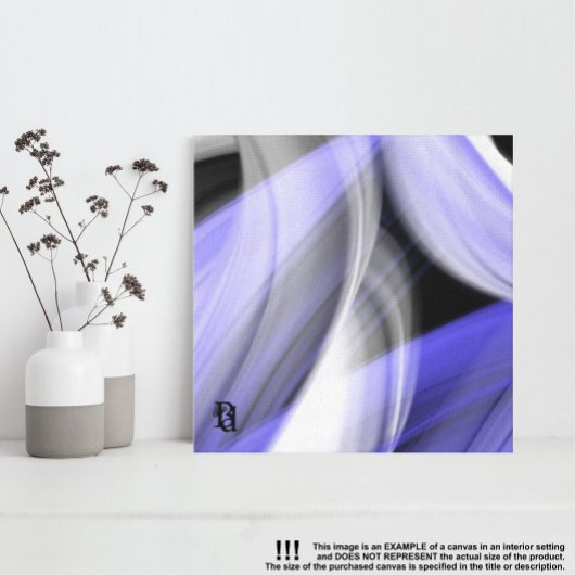 12x12" Lavender Moon Trend Abstract Art Violet キャンバスプリント
