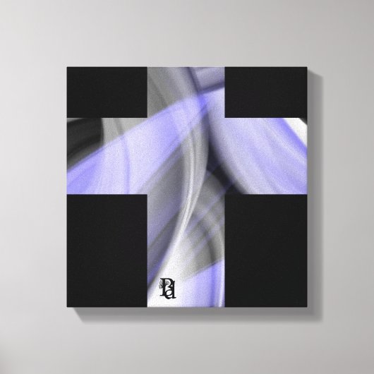 12x12" Lavender Moon Trend Abstract Art Violet キャンバスプリント (正面)