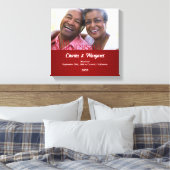 12x12 Ruby 60th Anniversary Photo キャンバスプリント (インサイチュ (寝室))