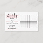 12x18インチシー結婚トのケーキ切断ガイド2x1スライス エンクロージャーカード (正面)