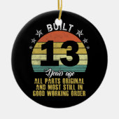 13おもしろい年前に建てられた全パーツオリジナル13th セラミックオーナメント (正面)