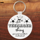 13おもしろい誕生日A10代の若者Im10代の キーホルダー (正面)