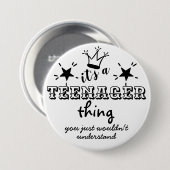 13おもしろい誕生日A10代の若者Im10代の 缶バッジ (正面&裏面)