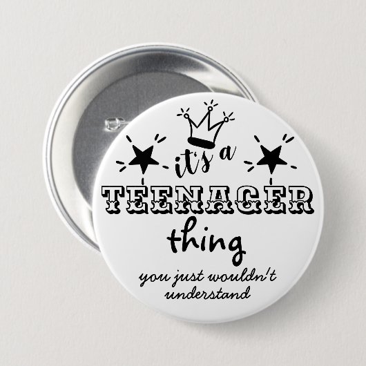 13おもしろい誕生日A10代の若者Im10代の 缶バッジ (正面&裏面)