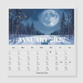 13か月の月相星座カレンダー（1月） (正面)