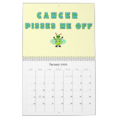 13か月の蟹座のテーマのカレンダー カレンダー (1月 2026)