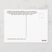 13が並ぶ地上リス ポストカード (裏面)