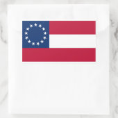 13つ星の同盟フラグ長方形ステッカー 長方形シール (バッグ)