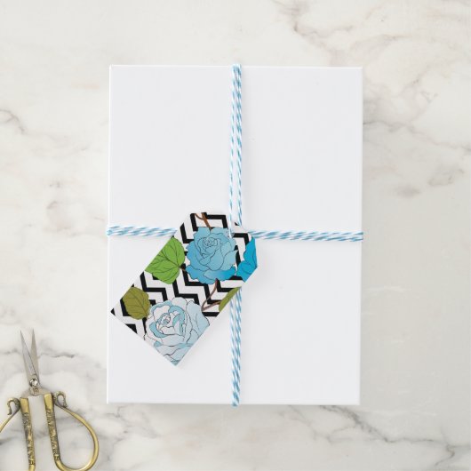 13のバラ ギフトタグ (より糸付き)