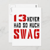 13ほどスワッグは無い ポストカード (正面/裏面)