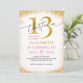 13エレガントガーリー誕生日 招待状 (スタンド正面)