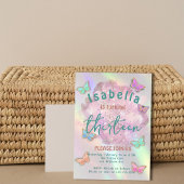 13エレガント歳の誕生日パーティー招待少女 招待状